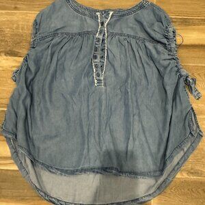 Free People We The Free Summer Love Chambray Top